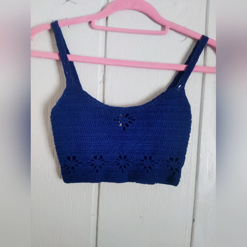 NWOT!! Free People, Crochet Berkinertte Brami Top. Size XS